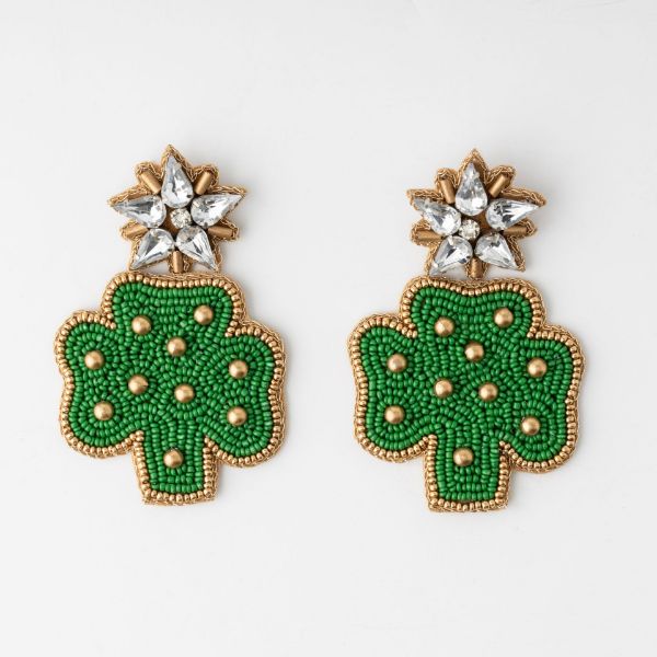 Picture of Shimmering Clover Earrings